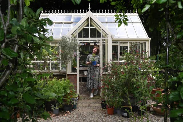 Sasha York who has created her garden in Hutton Wandesley from scratch over the past 12 years
