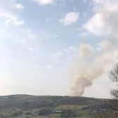 A wildfire at Marsden Moor near Holmfirth in March 2022