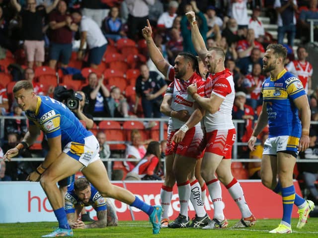 Leeds Rhinos were well beaten at the Totally Wicked Stadium. (Picture: SWPix.com)