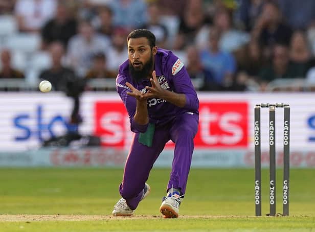 Adil Rashid playing for Northern Superchargers last year. Picture: PA.