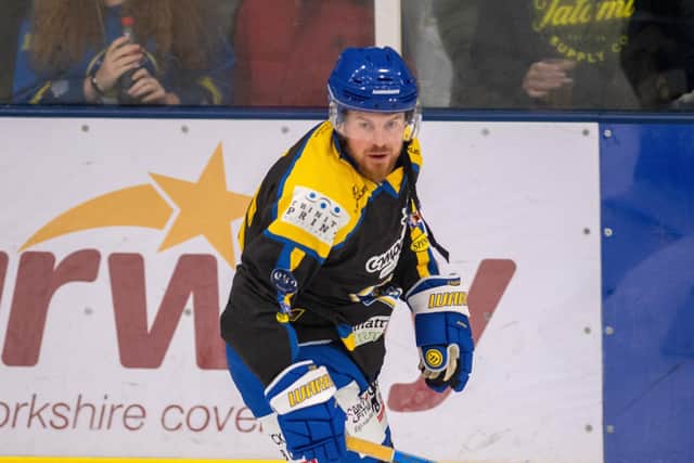 Player-coach Matty Davies is delighted to have Sam Towner on board with Hull Seahawks for the 2022-23 NIHL National season. 
Picture: Bruce Rollinson