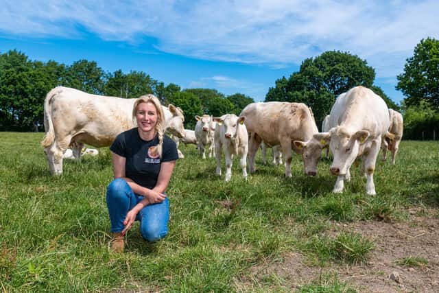 Stephanie Hanks didn't initially realise that the first two cows she bought were pedigrees
