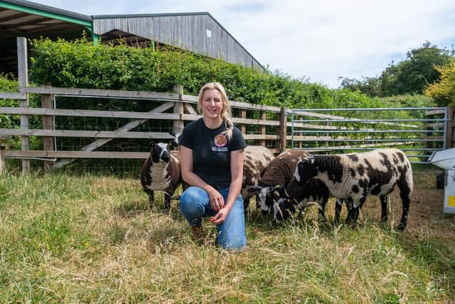 She also breeds sheep with four-year-old daughter Georgina