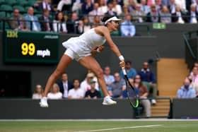 Emma Raducanu in action during her Ladies' Singles third round match against Sorana Cirstea on day six of Wimbledon at The All England Lawn Tennis and Croquet Club, Wimbledon, last year (Picture: PA)