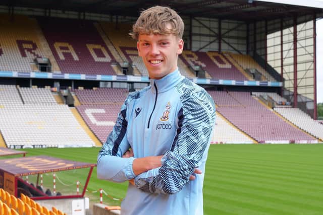 NEW DEAL: For Bradford City academy graduate Charlie Wood. Picture: Bradford City AFC.