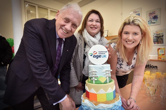 Harry Gration reopens an Age Concern store on Aberdeen Walk after renovation works