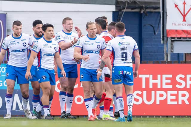 Wakefield Trinity got the better of Salford Red Devils earlier in the season. (Picture: SWPix.com)