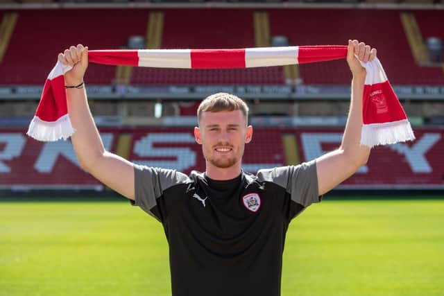 Robbie Cundy signs for Barnsley FC on a two-year deal. Picture: Courtesy of Barnsley FC