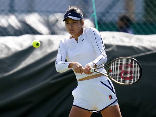 FIT AGAIN: Emma Raducanu has overcome her injury problems in time for Wimbledon. Pictures: John Walton/PA Wire