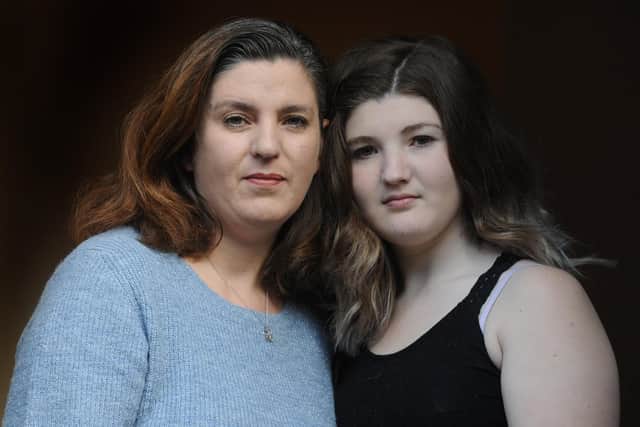 Jamie Still's sister Rebecca and mother Karen Summersall, pictured in 2016