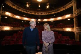 Harry Gration and Christine Talbot at York Theatre Royal ahead of bringing their show A Grand Yorkshire Night Out to the theatre and to Scarborough cc Jonathan Gawthorpe