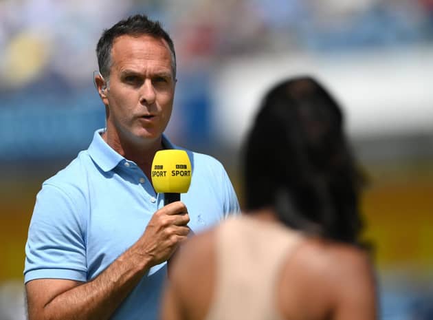 MICHAEL VAUGHAN: Has been reinstated as a pundit by BBC. Picture: Getty Images.