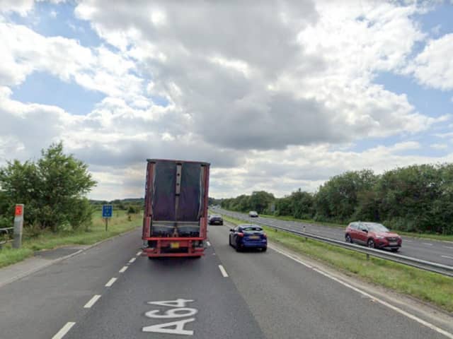 The A64 near Tadcaster [Image: Google]