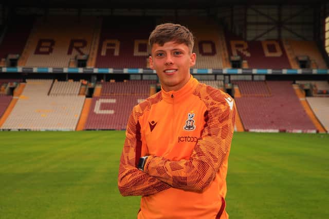 STARTING OUT: Goalkeeper Heath Richardson has signed his first professional contract at Bradford City