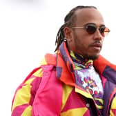 Mercedes' Lewis Hamilton arrives at the paddock ahead of the British Grand Prix 2022 at Silverstone, Towcester. (Picture: Bradley Collyer/PA Wire)