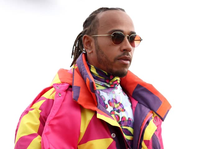 Mercedes' Lewis Hamilton arrives at the paddock ahead of the British Grand Prix 2022 at Silverstone, Towcester. (Picture: Bradley Collyer/PA Wire)