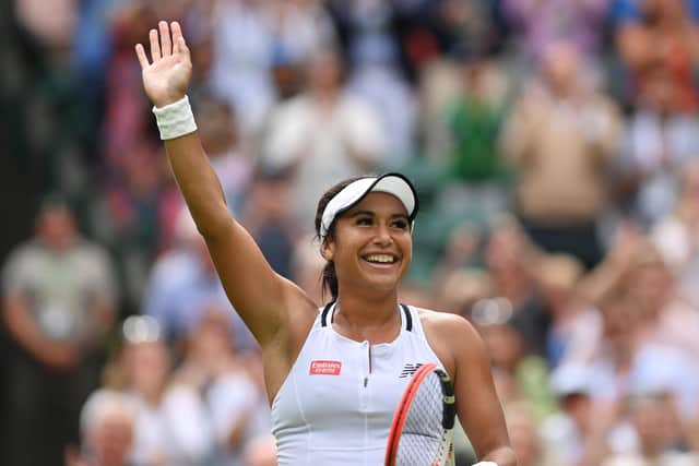 Heather Watson of Great Britain headlines Centre Court action on the middle Sunday (Picture: Justin Setterfield/Getty Images)