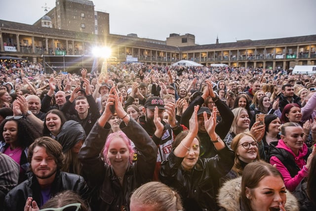 The audience enjoying Tom's show. Photos by Cuffe and Taylor/The Piece Hall Trust