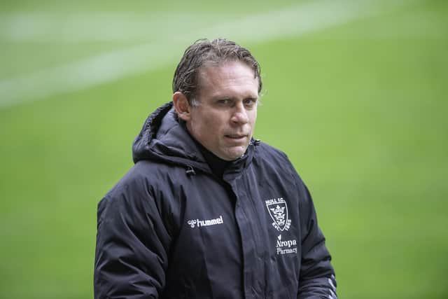Hard to take: Hull FC coach Brett Hodgson saw his side dismantled by Leeds in the latter stages. Picture by Allan McKenzie/SWpix.com