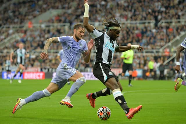 Liam Cooper chases down Newcastle United's Allan Saint-Maximin at St James's Park in September last year.  Picture: Bruce Rollinson