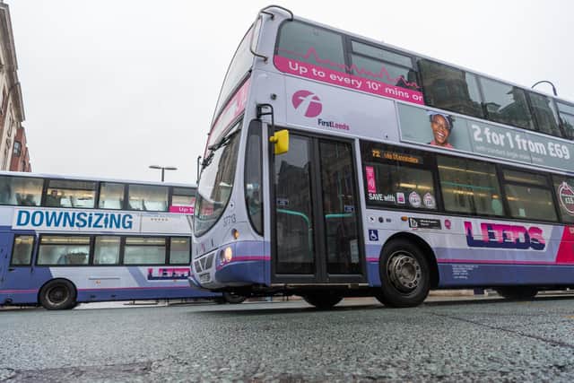 Buses in Leeds. Picture: James Hardisty.