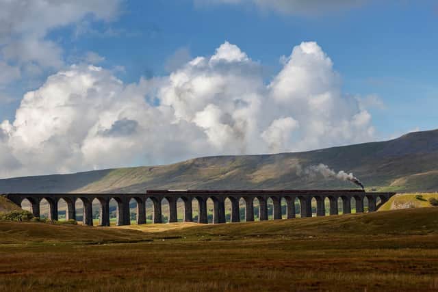 'The Waverley' crossing Ribblehead Viaduct [Image credit: The Railway Touring Company]