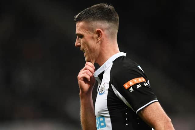 SURPLUS: Newcastle United would like to move Ciaran Clark on