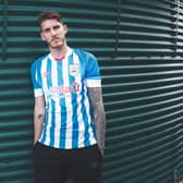PLAYMAKER: Connor Mahoney poses in his new Huddersfield Town shirt