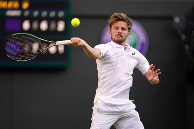 David Goffin in action during his quarter-final match against Cameron Norrie Picture: John Walton/PA