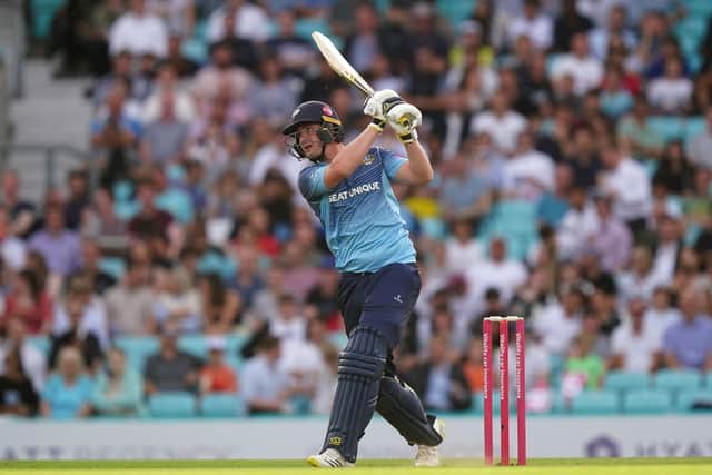 Yorkshire's Tom Kohler-Cadmore batting during the Vitality Blast T20 quarter-final match at The Oval (Picture: Mike Egerton/PA)