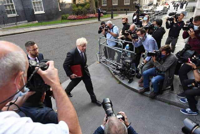 File photo dated 15/09/20 of Prime Minister Boris Johnson in Downing Street