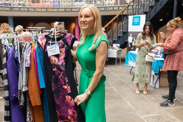 Radio presenter Stephanie Hirst was a VIP guest and donated sale items.