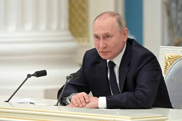 Vladimir Putin. Photo by ALEXEY NIKOLSKY/SPUTNIK/AFP via Getty Images.