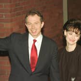 Tony Blair and wife Cherie during the 1997 election. Picture: GERRY PENNY/AFP via Getty Images.