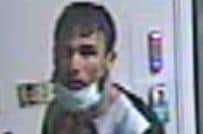 The suspect pictured in the PureGym