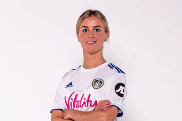 Olivia Smart, who plays for Leeds Utd Women. Pictures: Leeds Teaching Hospitals NHS Trust