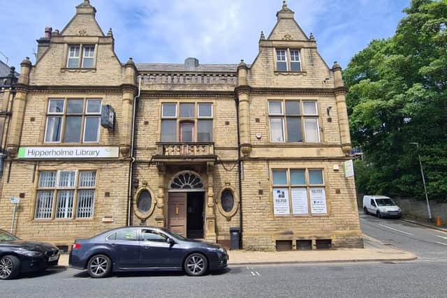 Hipperholme Library, which dates from 1899, is to be put up for auction this month. The two-storey building will appear in auction house Pugh’s online property auction on 19 July and has been given a guide price of £120,000.