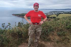 Stacey is taking on a challenge a day to raise money for an armed forces charity