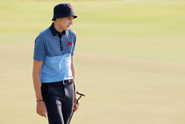 Barclay Brown playing in the The Walker Cup will make his debut at the Open next week. (Picture: Cliff Hawkins/Getty Images)
