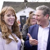Labour Leader Sir Keir Starmer and Deputy Leader Angela Rayner at the launch of of Labour's 2022 local election campaign at The Brown Cow, Burrs Country Park, Bury, Greater Manchester.