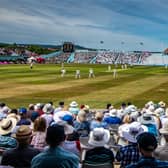 Cricket fans enjoying the action as Yorkshire played Surray at Scarborough. Pictures: James Hardisty