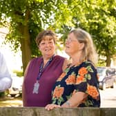 (left to right) Mark Richards, E.ON and Gina Sawley, Yorkshire Housing, with Sarah Wardle, a Yorkshire Housing customer whose home is part of the energy efficiency upgrade project