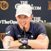 Matt Fitzpatrick during a press conference on a practice day at the Old Course, St Andrews. (Picture: PA)