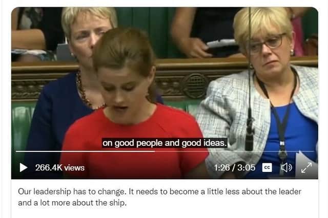 Penny Mordaunt's campaign video used publicly-available Parliamentary footage of Jo Cox speaking in the Commons