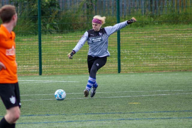 Yorkshire Terriers' transgender goalkeeper, Emma Smith. Picture courtesy of Adam Knights.