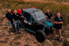 Yorkshire Adventurers are pictured with their Can-Am Maverick X3 Turbo RC vehicle. Photo submitted.