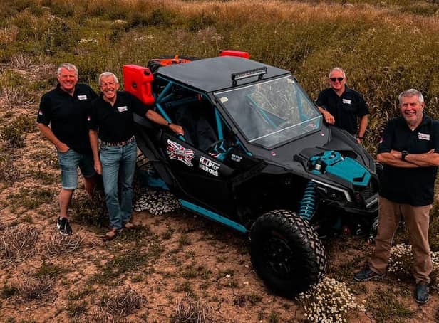 Yorkshire Adventurers are pictured with their Can-Am Maverick X3 Turbo RC vehicle. Photo submitted.