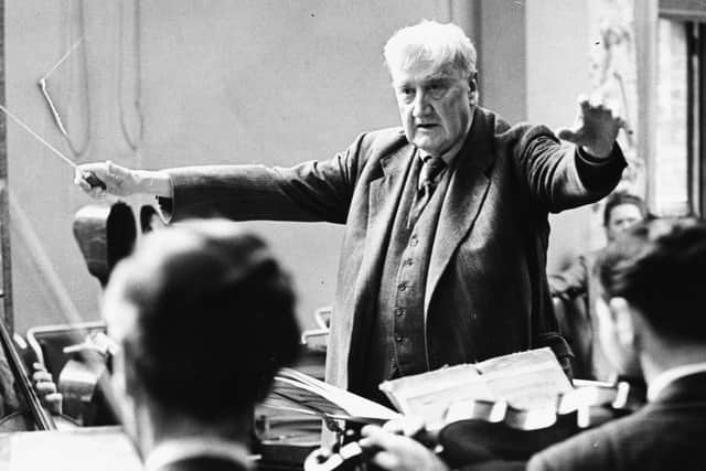 Ralph Vaughan Williams conducting the Boyd Neil Orchestra in 1953. Picture: Ron Burton/Keystone/Getty