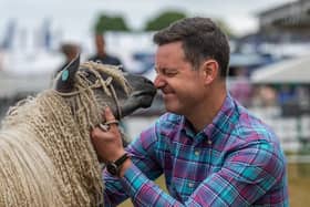 Matt Baker was at day three of the show to take a sneak peek at some of the animals on display and to speak with fellow sheep farmers and breeders to get some tips to take back to his own farm.