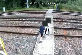 Children were seen playing on the tracks before the train arrived